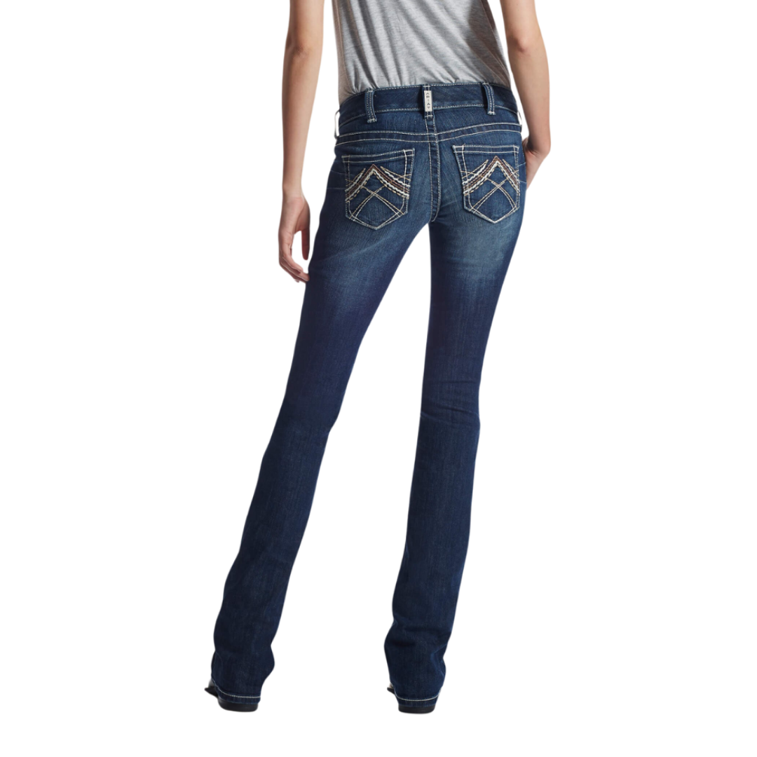 Ariat Women's Real Low Rise Stretch Blue Jeans