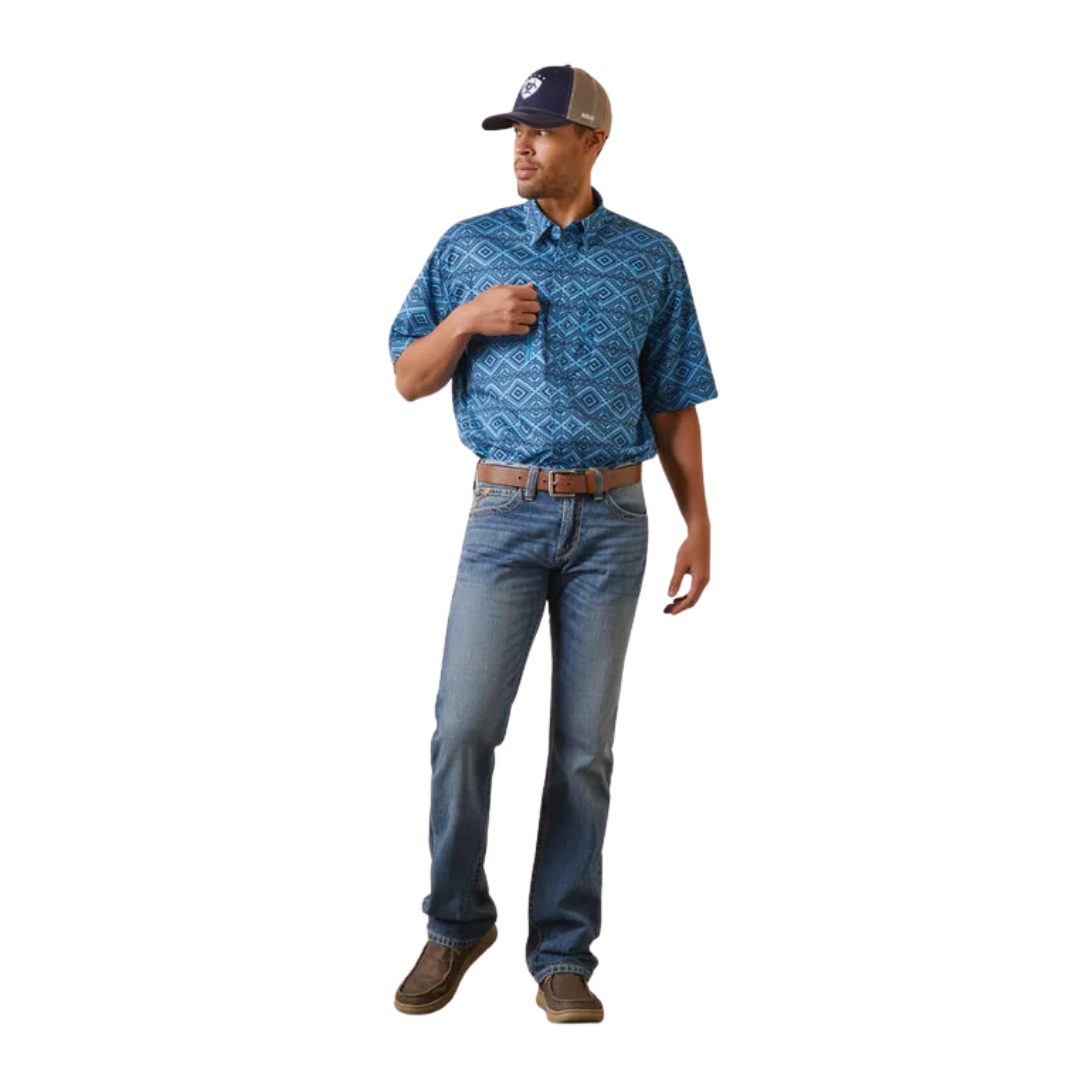 Ariat Men's VentTEK Classic Blue Shirt