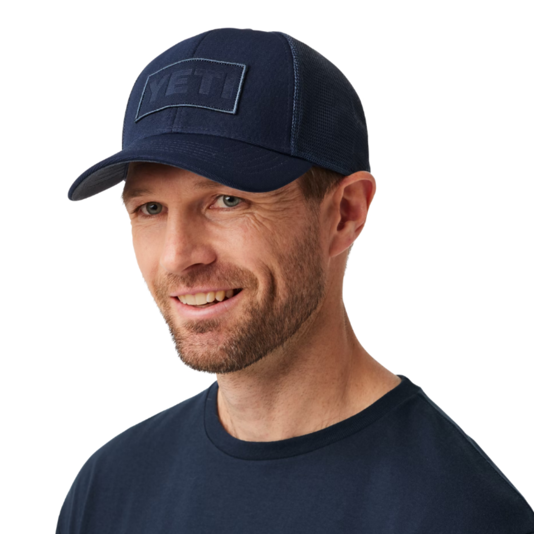 Yeti Men's Logo Patch Low Pro Trucker Navy Cap