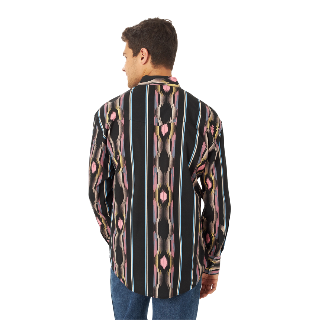 Wrangler Men's Checotah Dress Western Multicolor Shirt