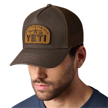 Yeti Men's Star Decal Pro Trucker Black Coffee Cap