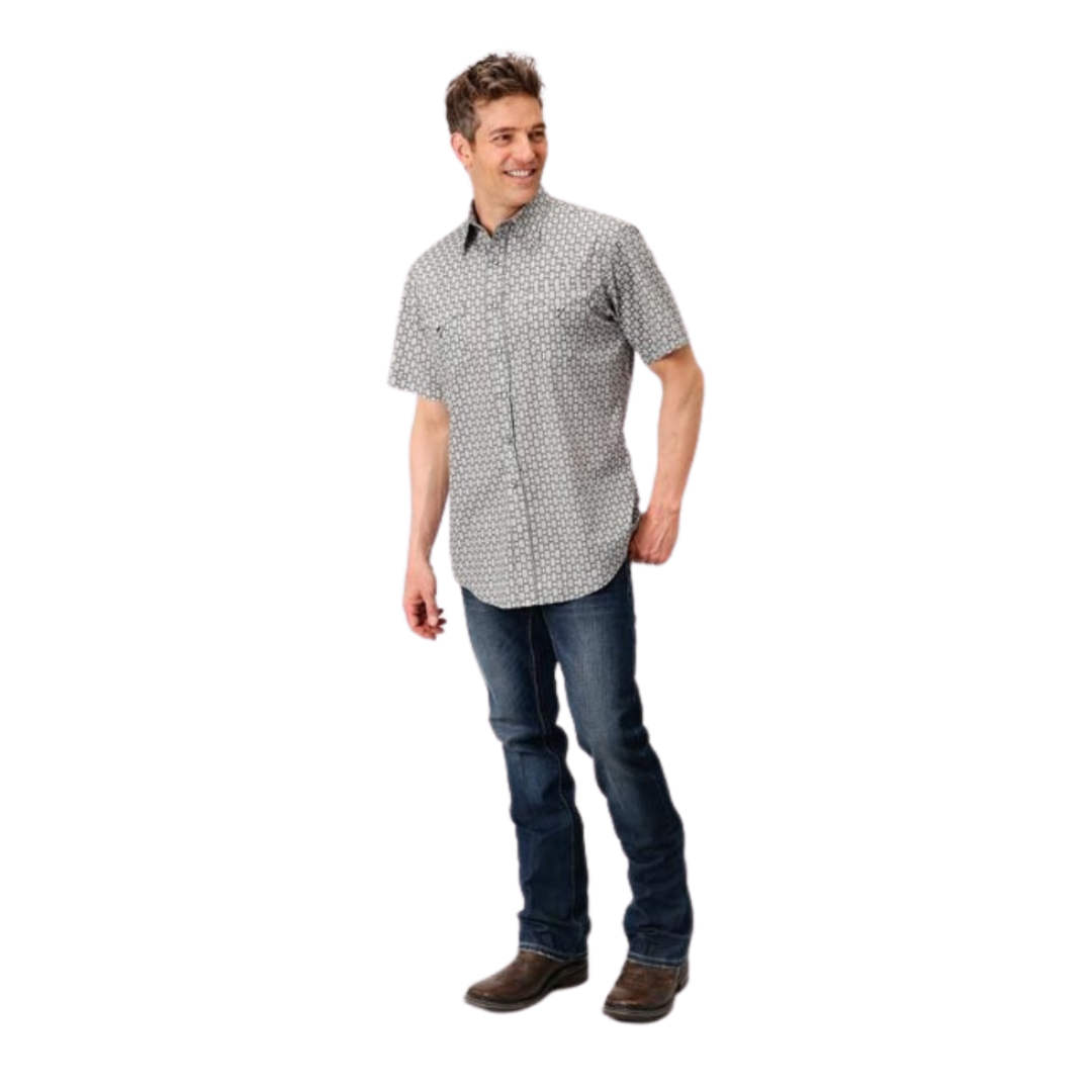 Roper Men's Performance Western Grey Shirt