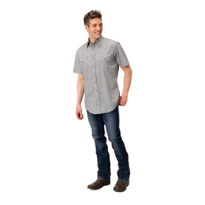 Roper Men's Performance Western Grey Shirt