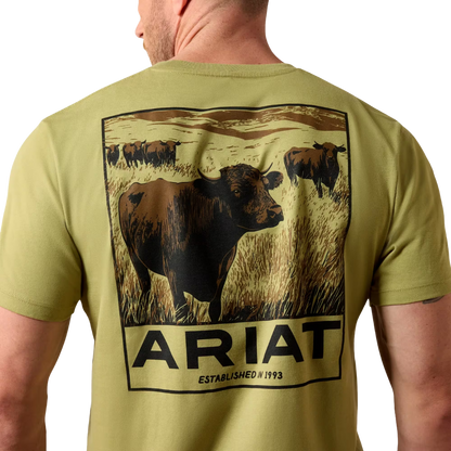 Ariat Men's Graphic Grazers Tent Green Tee