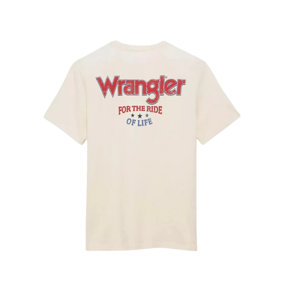 Wrangler Men's Graphic Antique White T-Shirt