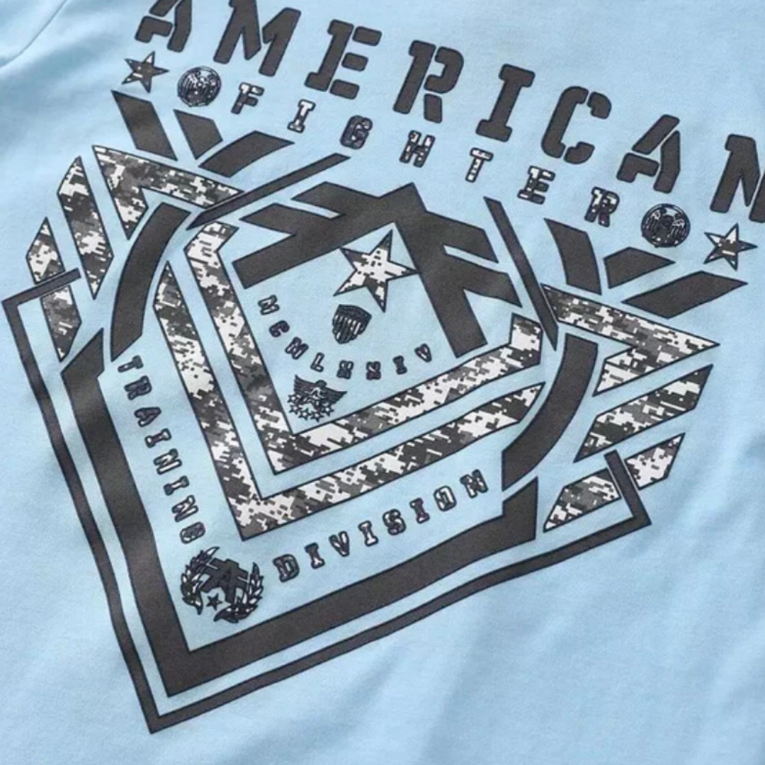 American Fighter Youth Boy's Parkside Blue Tee Shirt