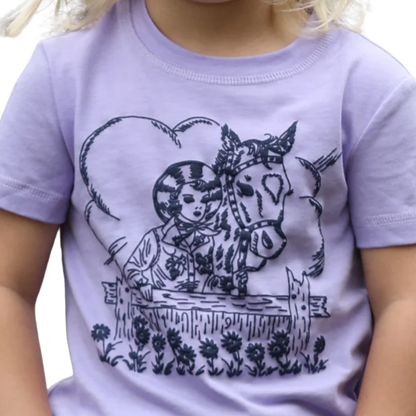 Cinch Toddler Girl's Graphic Lilac T-Shirt