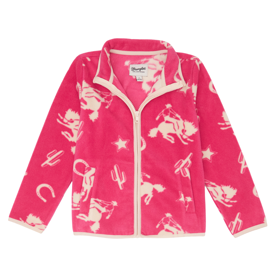 Wrangler Youth Girl's Western Pullover Red Sweater