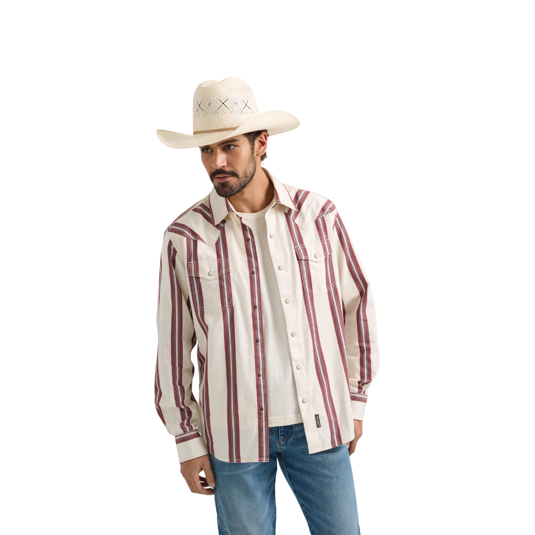 Wrangler Men's Retro Premium Modern Fit Multicolor Shirt