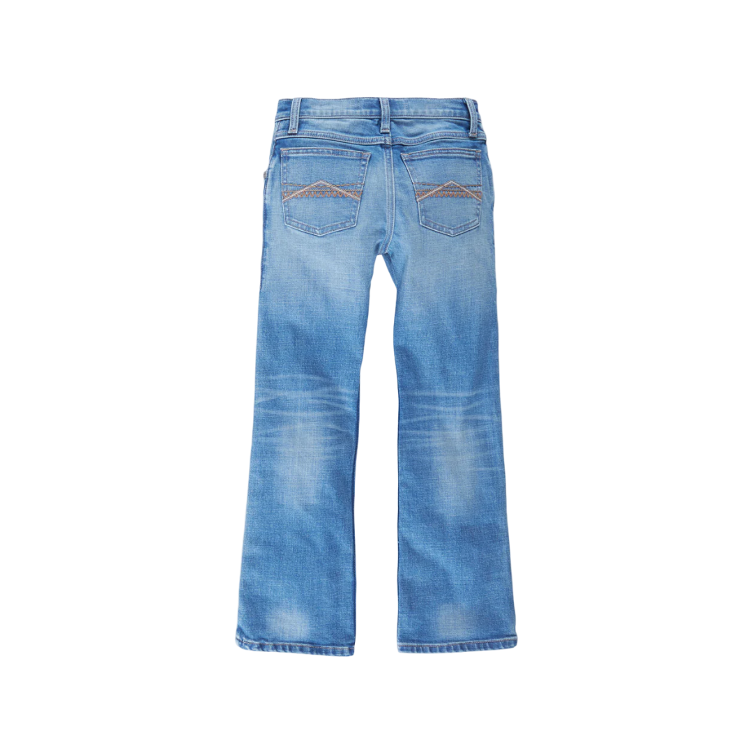 Wrangler Youth Boy's 42 Vintage Bootcut Blue Jeans