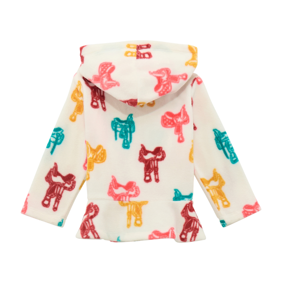 Wrangler Infant Girl's Full Zip Sherpa White Sweater