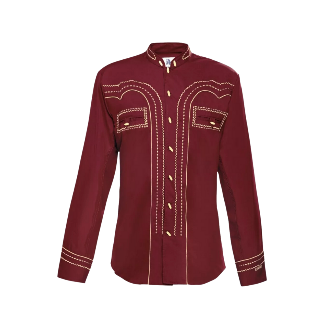 Ranger's Usa Men's Wine Charra Tarugos Shirt