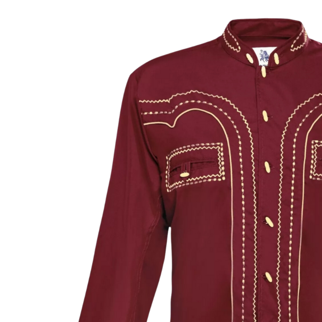Ranger's Usa Men's Wine Charra Tarugos Shirt