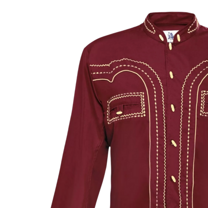 Ranger's Usa Men's Wine Charra Tarugos Shirt