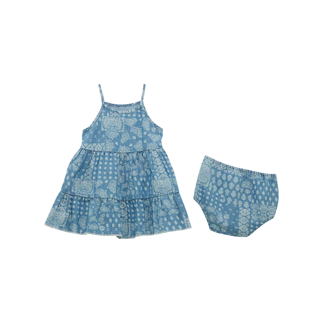 Wrangler Infant Girl's Western Blue Dress