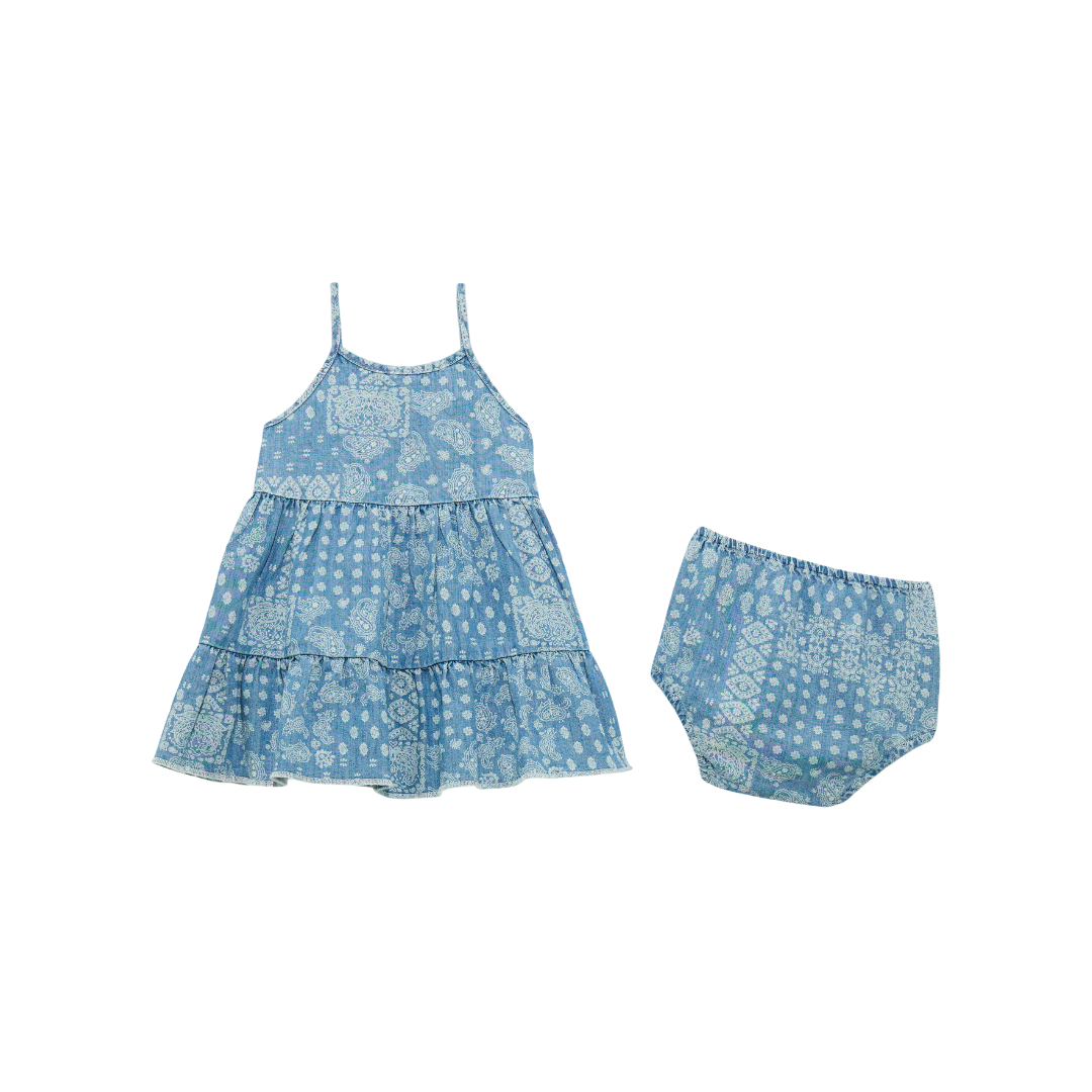 Wrangler Infant Girl's Western Blue Dress