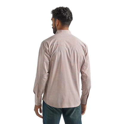Wrangler Men's Wrinkle Resist Red Shirt