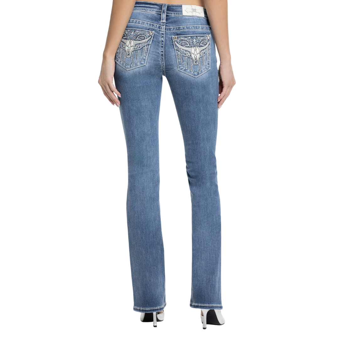 Miss Me Women's Bootcut Medium Wash Jeans