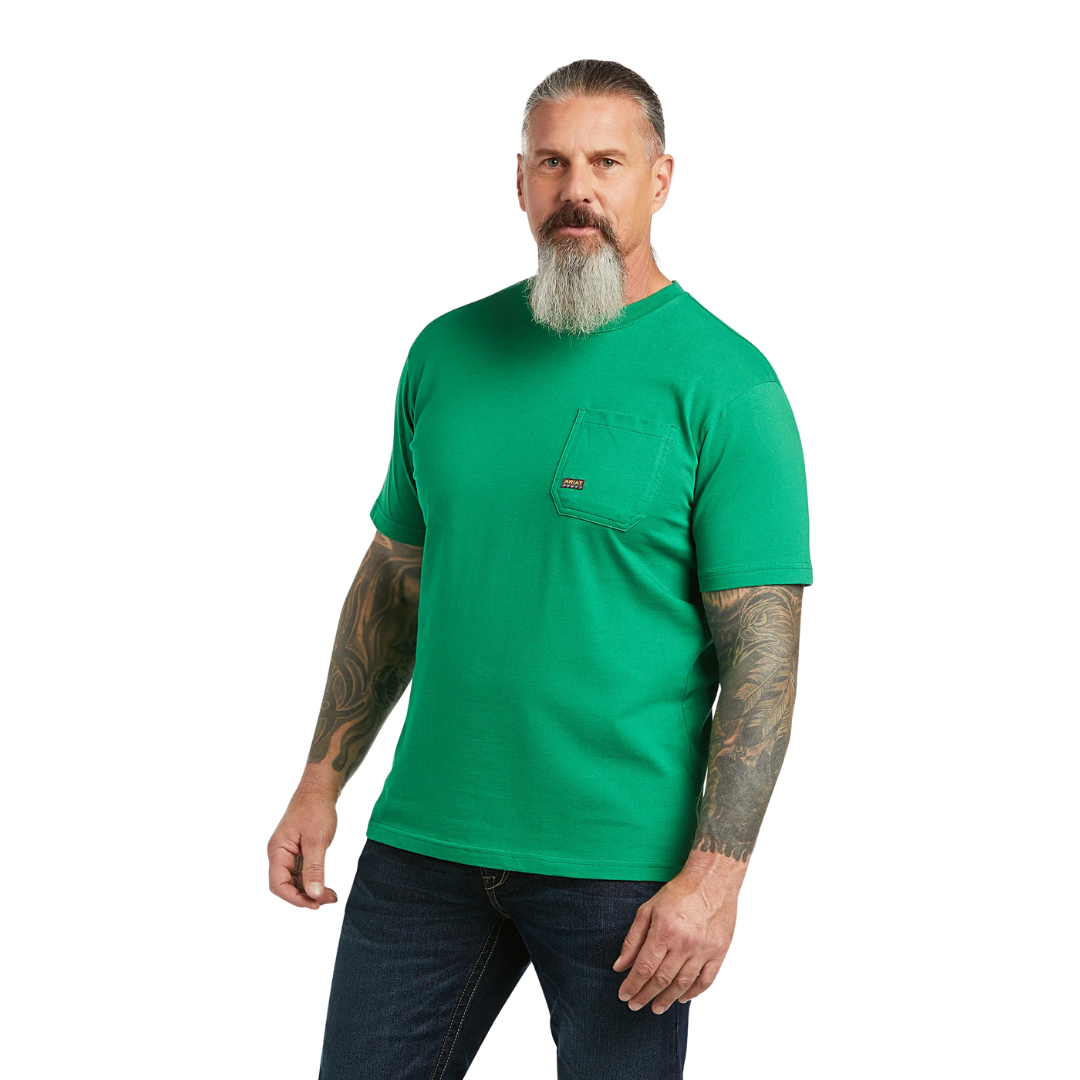 Ariat Men's Rebar Strong American Green Shirt - Big & Tall