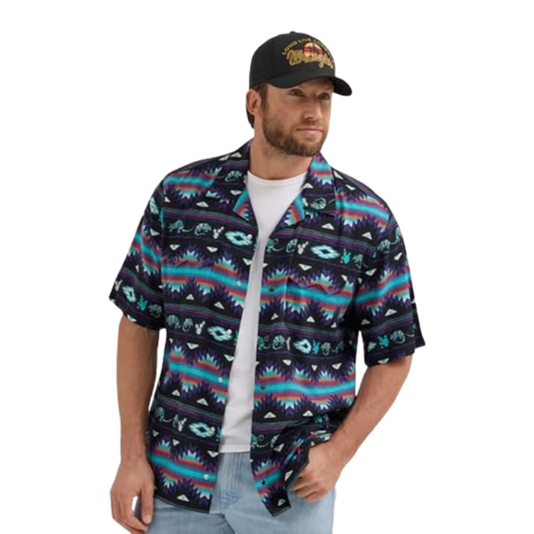 Wrangler Men's Short Sleeve Multicolor Shirt