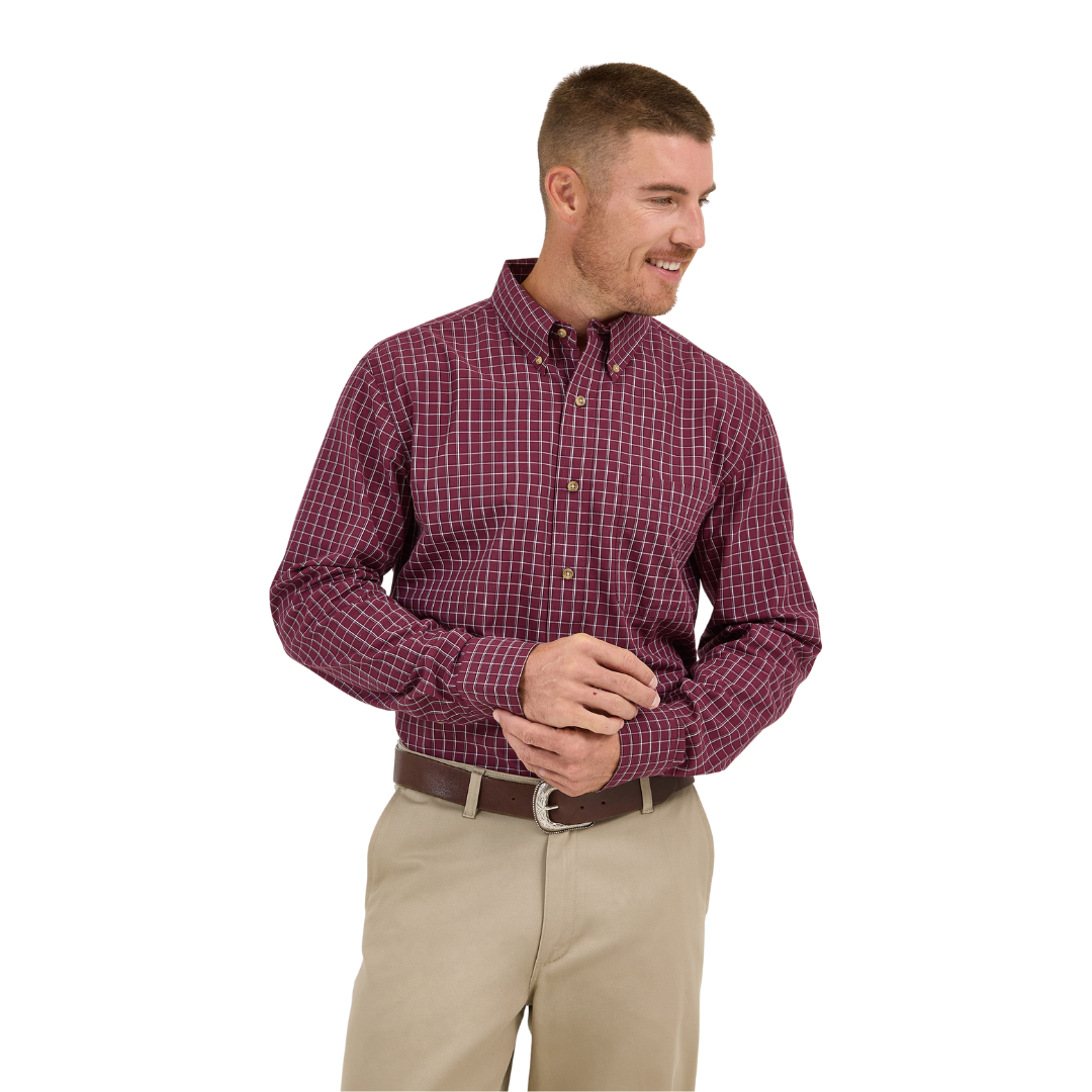 Wrangler Men's Riata Dress Classic Fit Multicolor Shirt - Big & Tall