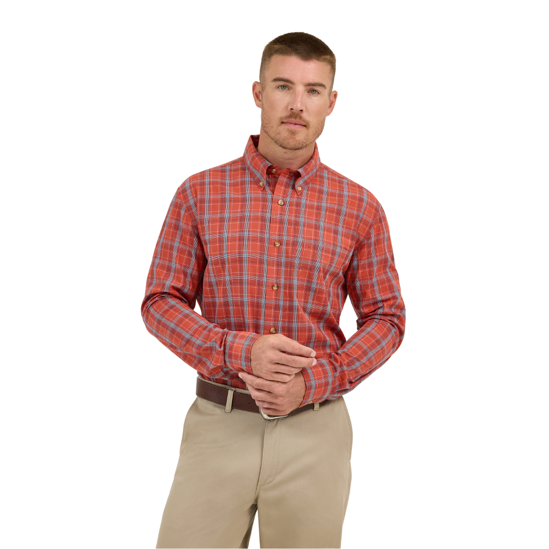 Wrangler Men's Riata Dress Classic Fit Multicolor Shirt - Big & Tall