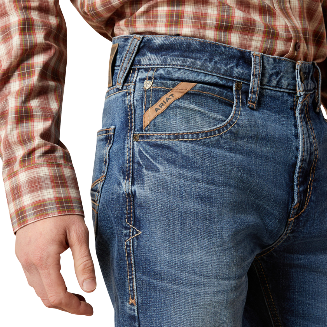 Ariat Men's M7 Slim Rebel Classic Rise Blue Jeans