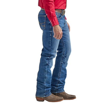 Wrangler Men's Rock Slim Fit Straight Leg Blue Jeans