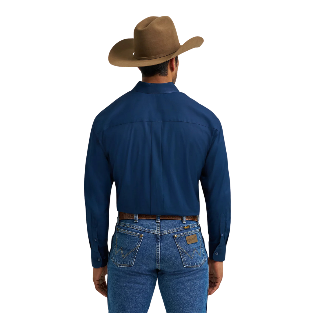 Wrangler Men's George Strait Navy Shirt