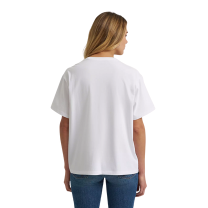 Wrangler Women's Printed Short Sleeve White T-Shirt