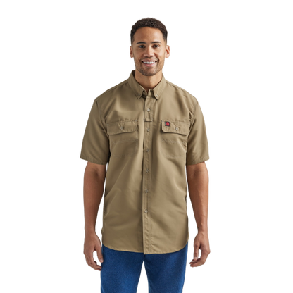 Wrangler Men's Riggs Workswear Light Brown Shirt