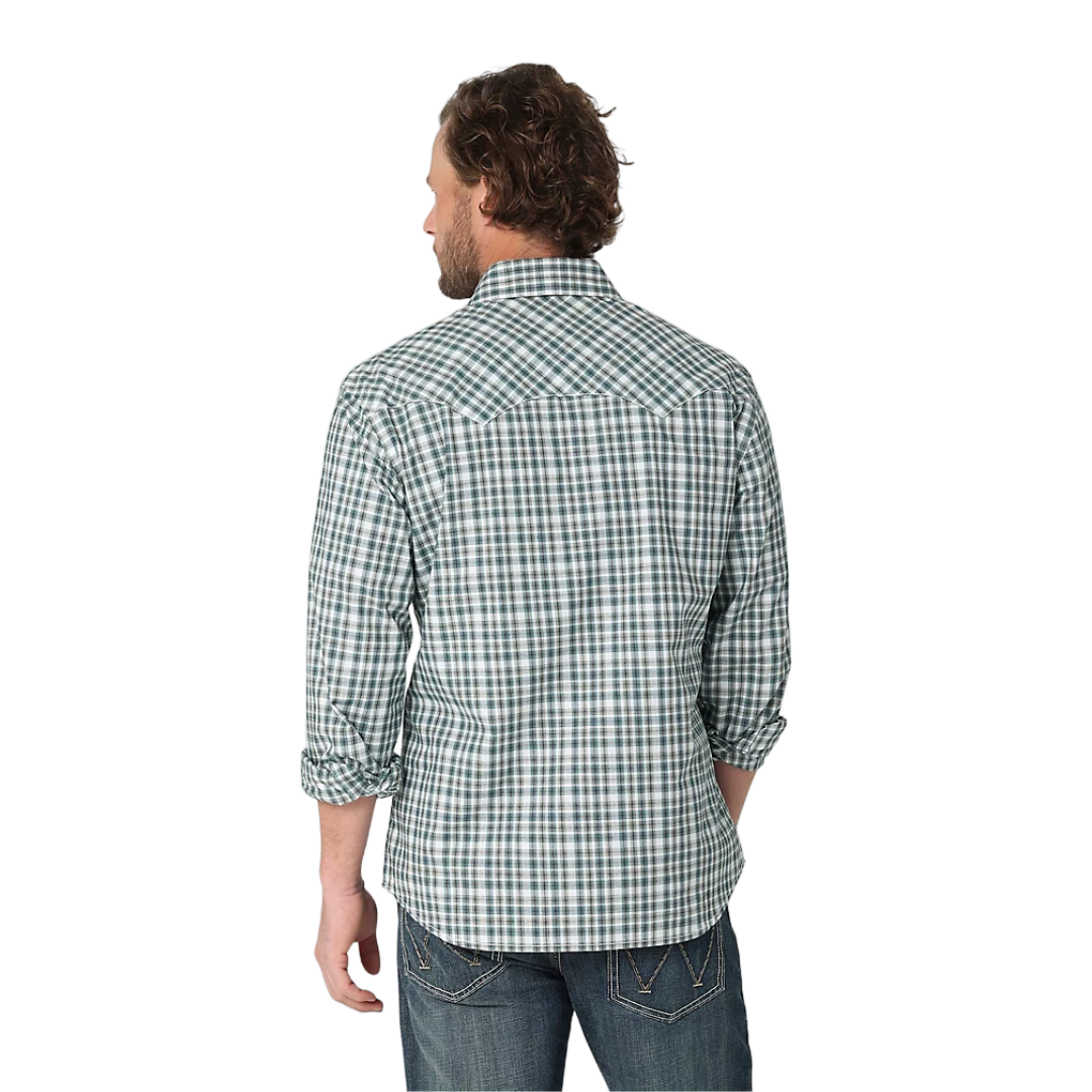 Wrangler Men's Retro Western Green Shirt