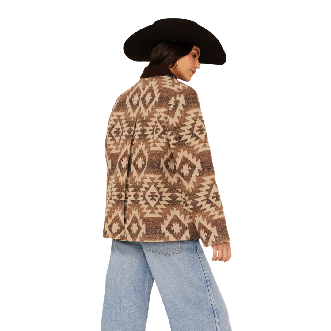 Cripple Creek Women's Southwestern Concho Brown Jacket