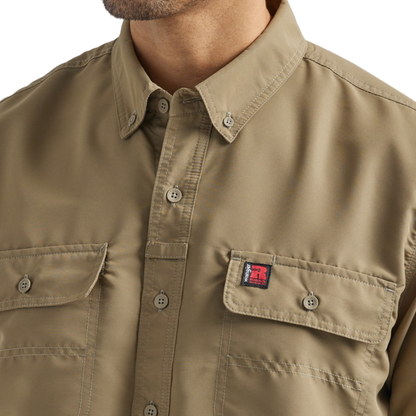Wrangler Men's Riggs Workswear Light Brown Shirt