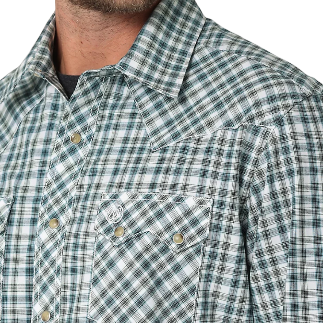 Wrangler Men's Retro Western Green Shirt