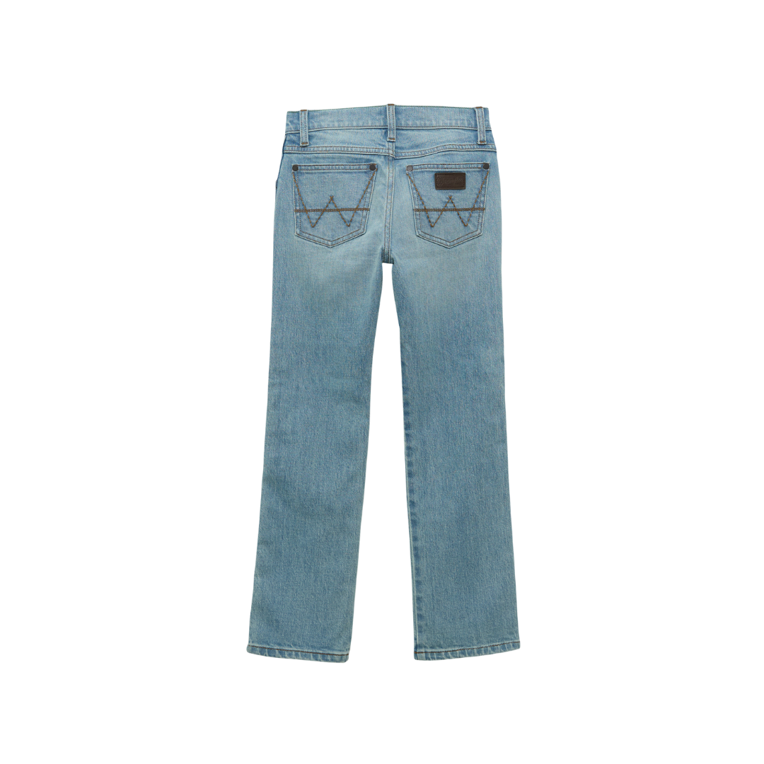 Wrangler Youth Boy's Retro Slim Boot Blue Jeans