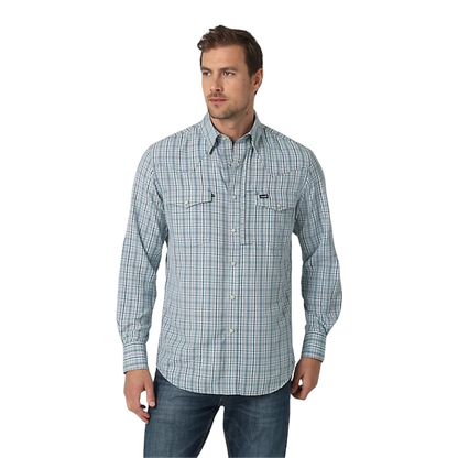 Wrangler Men's Performance Blue Shirt