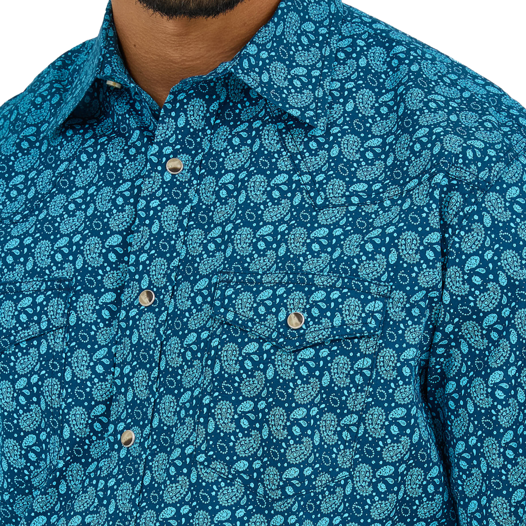 Wrangler Men's 20X Competition Classic Navy Shirt