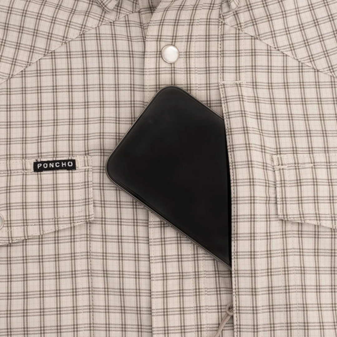 Poncho Men's The Guthrie Performance Brown Shirt