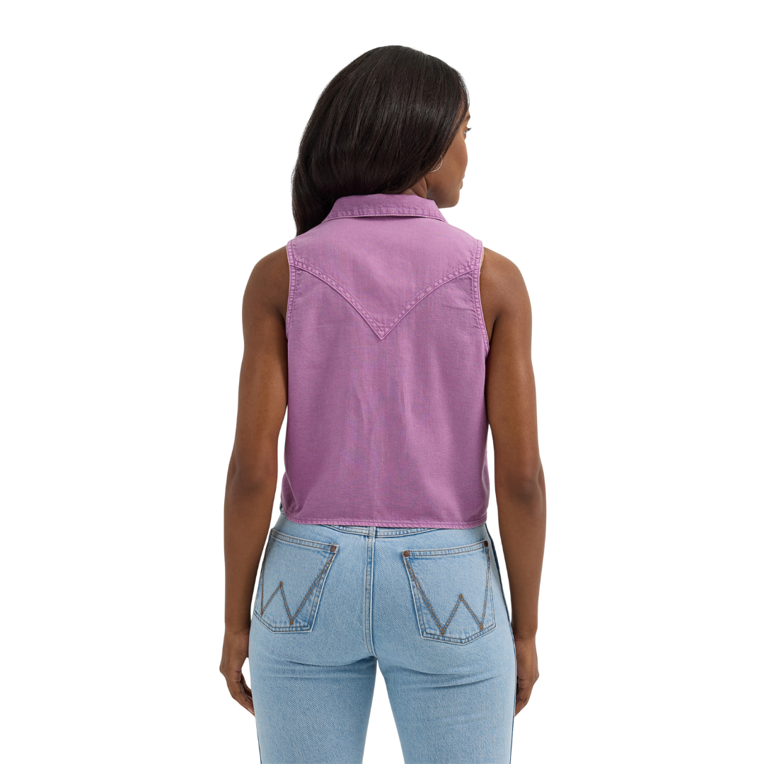 Wrangler Women's Retro Punchy Top Purple Shirt