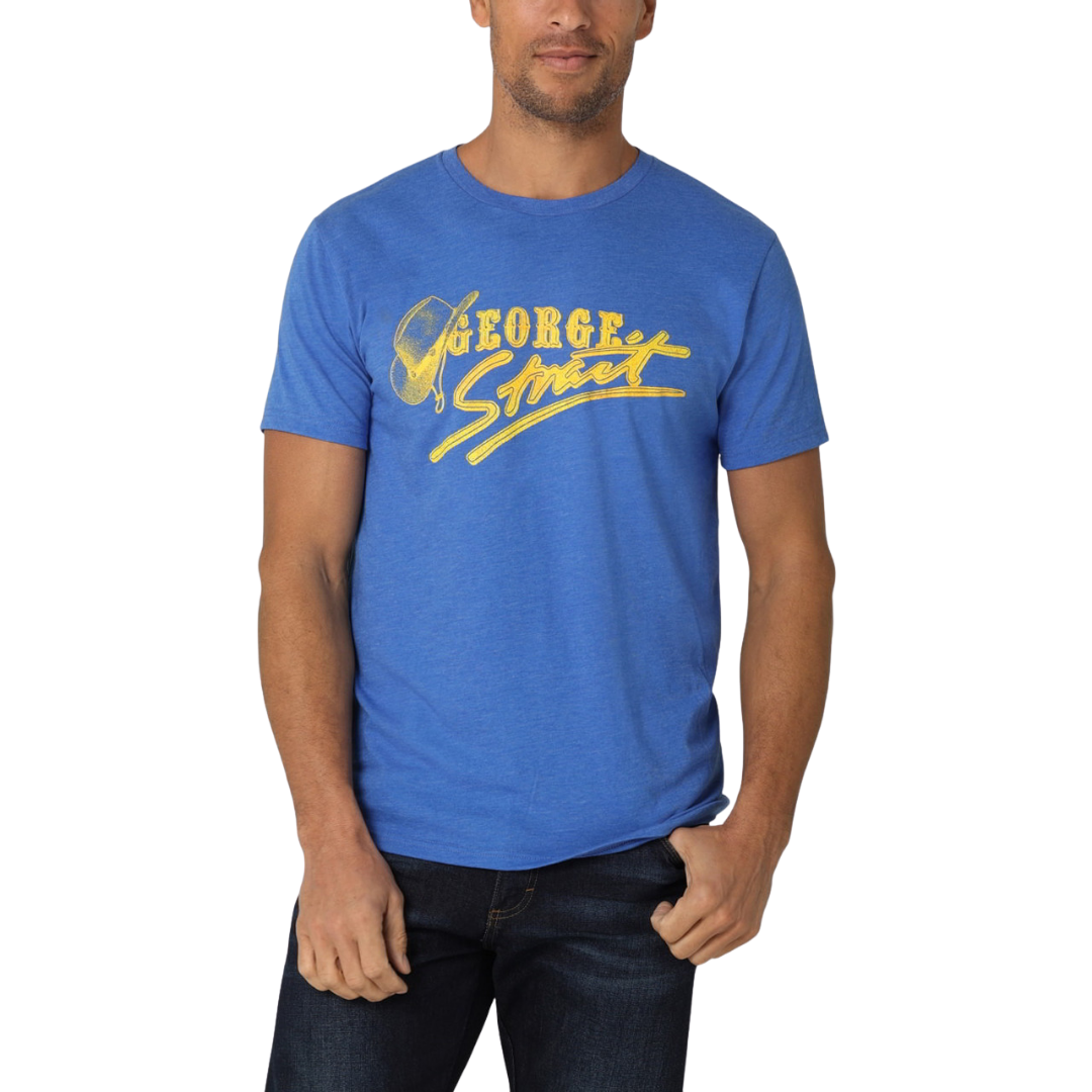 Wrangler Men's George Strait Blue Heather T-Shirt
