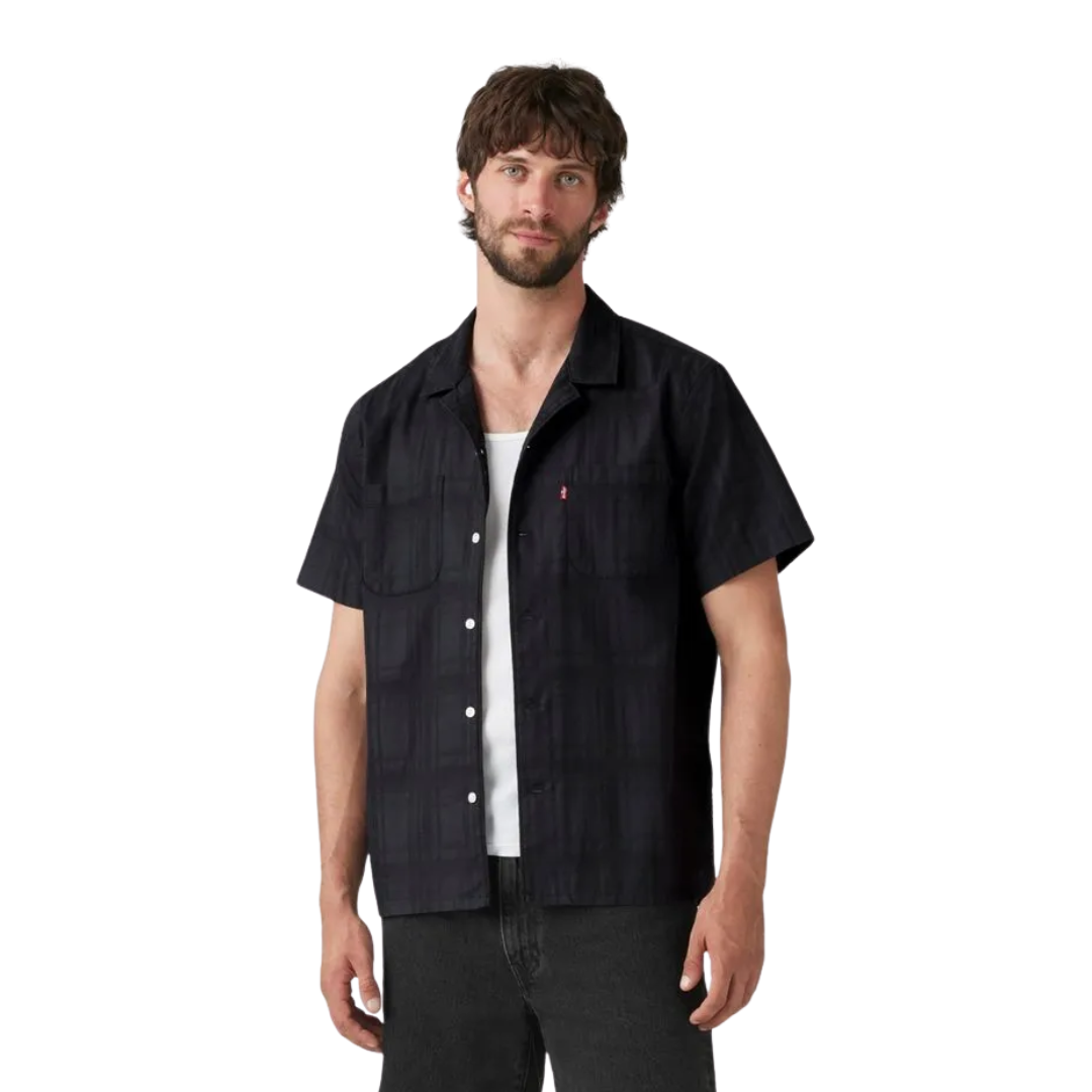 Levi Strauss Men's Classic Camper Black Shirt