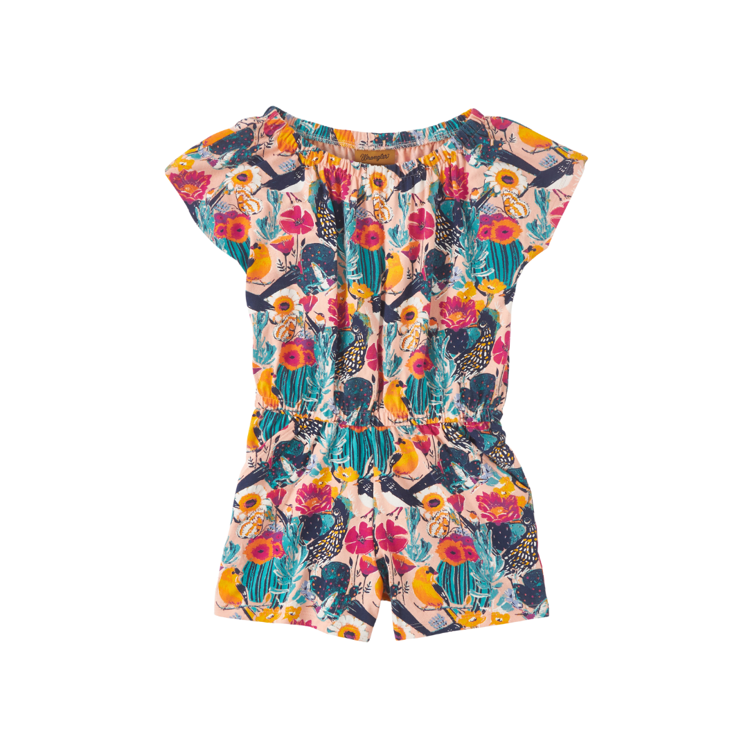 Wrangler Youth Girl's Western Multicolor Romper