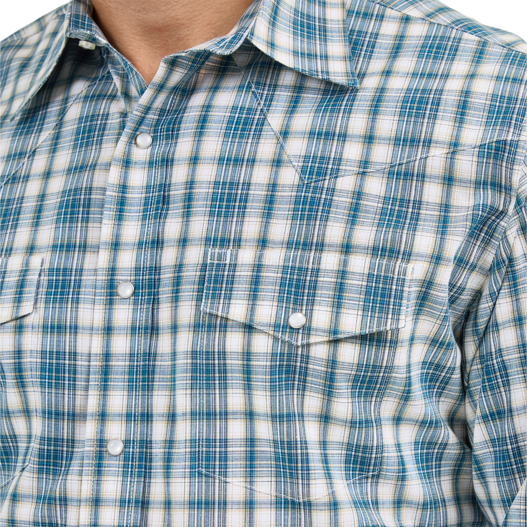 Wrangler Men's Wrinkle Resist Classic Multicolor Shirt