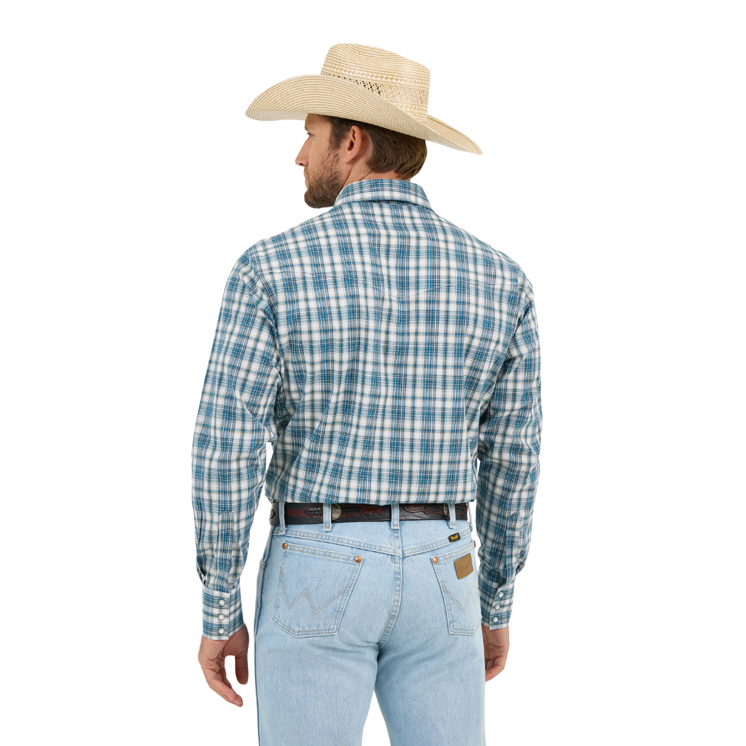 Wrangler Men's Wrinkle Resist Classic Multicolor Shirt