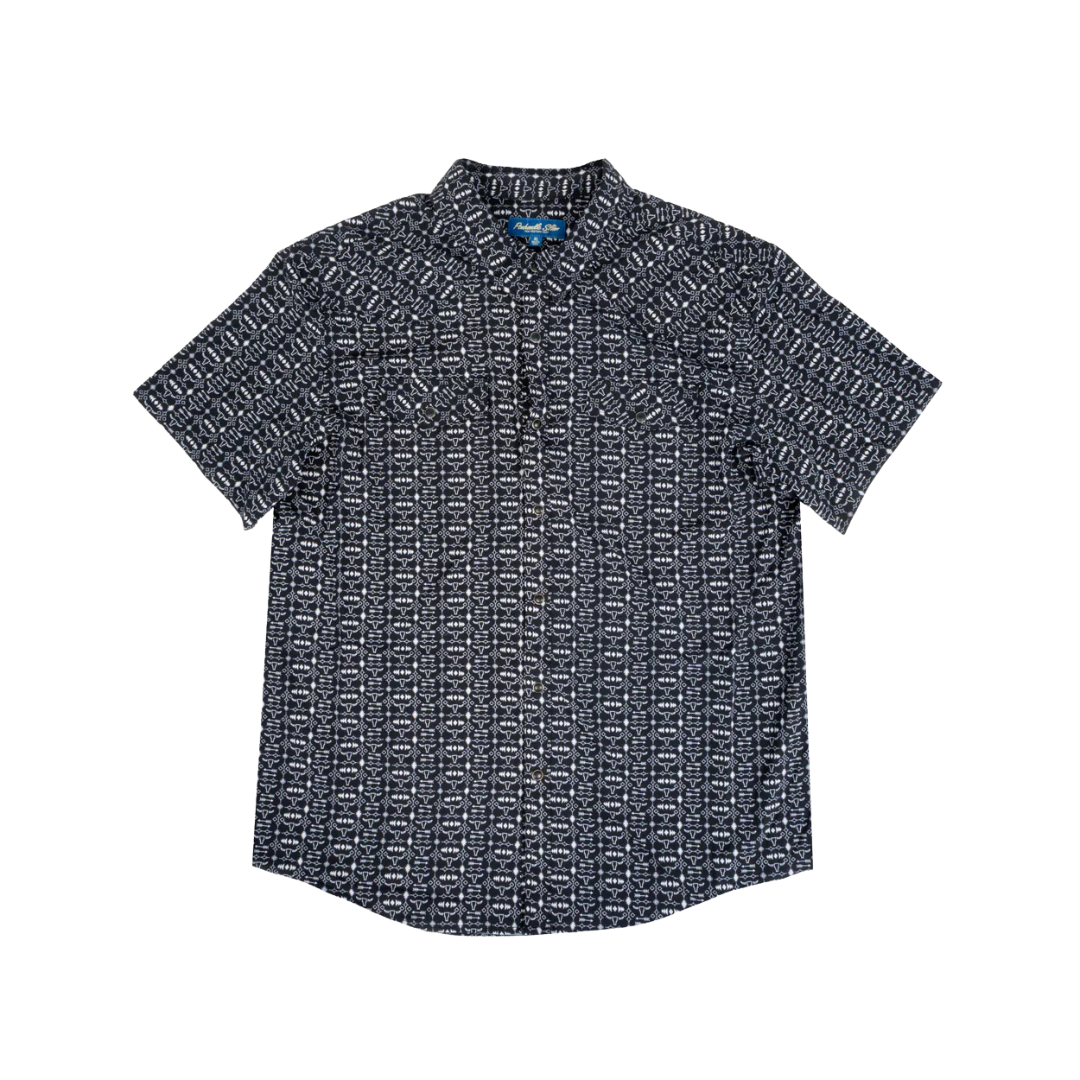Panhandle Slim Men's Pearl Snap Aztec Black Shirt
