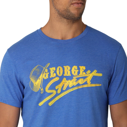 Wrangler Men's George Strait Blue Heather T-Shirt