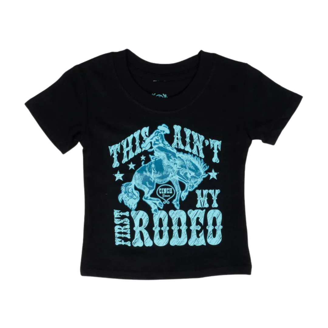 Cinch Toddler Boy's First Rodeo Black Tee Shirt