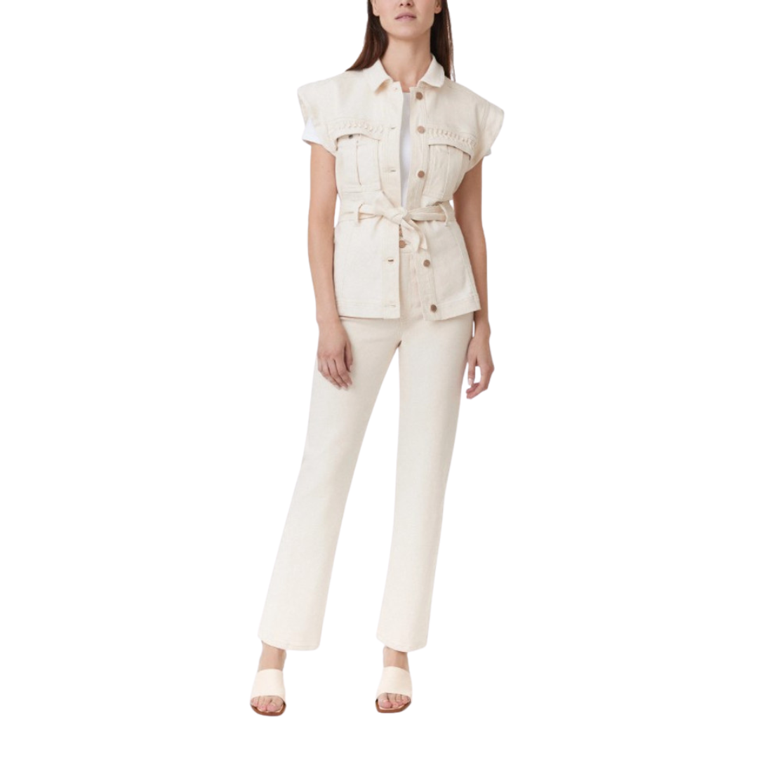 Lace Collective Women's Short Sleeve Denim Stone Vest