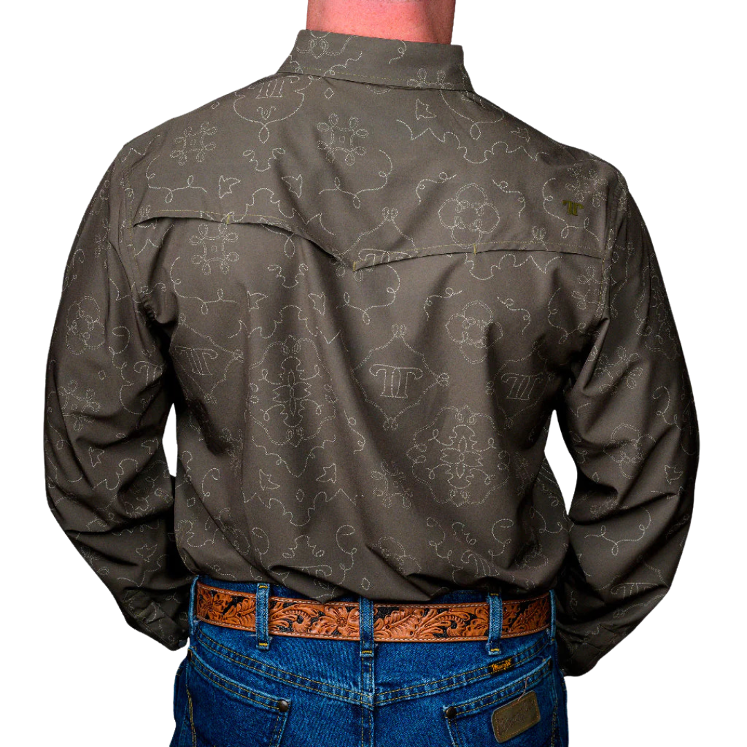 Ferrell Men's Long Sleeve Green Shirt